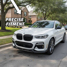 Cargar imagen en el visor de la galería, NINTE Front Bumper Lip Splitter Fit for BMW X3 X4 G01 G02 2018-2021 Painted Gloss Black One Piece GT Style Without Logo