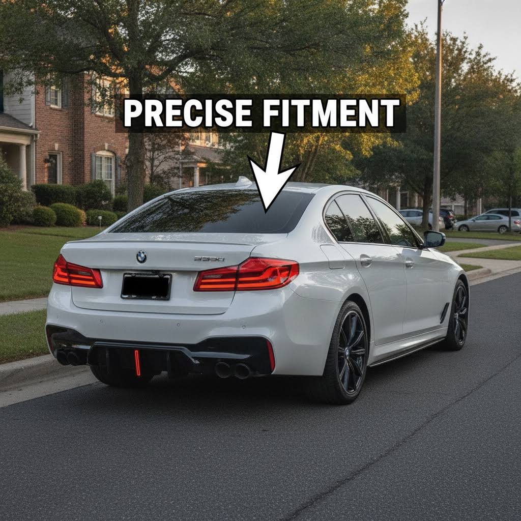 NINTE Rear Diffuser for 2017-2023 BMW 5 Series G30 G31 G38 M Sport - NINTE