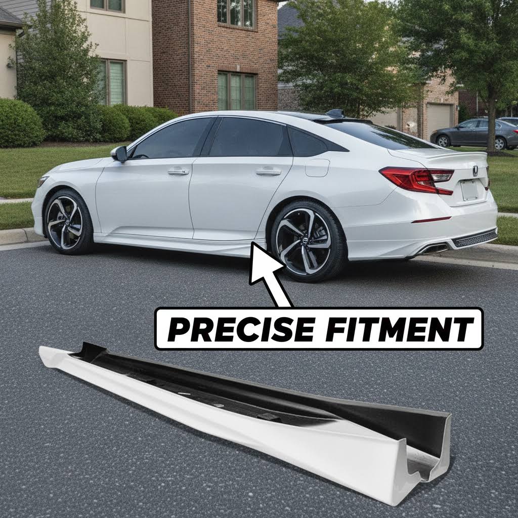 NINTE Yofer JDM Style Side Skirts For 2018-2022 10th Gen Honda Accord