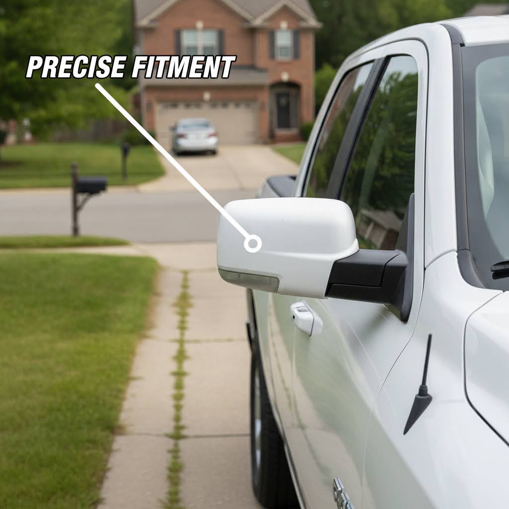 NINTE Mirror Cover For Dodge 2009-2018 Ram 1500 & 2019-2023 Ram 1500 Classic - NINTE
