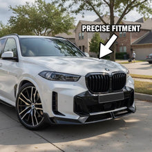 Cargar imagen en el visor de la galería, NINTE Front Bumper Lip Fit for 2024-2026 BMW LCI G05 X5 M-Sport MP Style Painted Gloss Black One Piece Sport Style Without Logo - NINTE