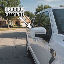 Charger l'image dans la galerie, NINTE Side Mirror Cover Caps Overlays Fit for 2021-2025 Ford F150 Painted Gloss White Pair With Turn Signal Hole Sport Style Without Logo