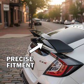 NINTE Rear Trunk Spoiler Wing Fit for Honda Civic 11th Gen Hatchback 2022-2025 Painted Gloss Black One Piece HP HPD Style Without Logo - NINTE