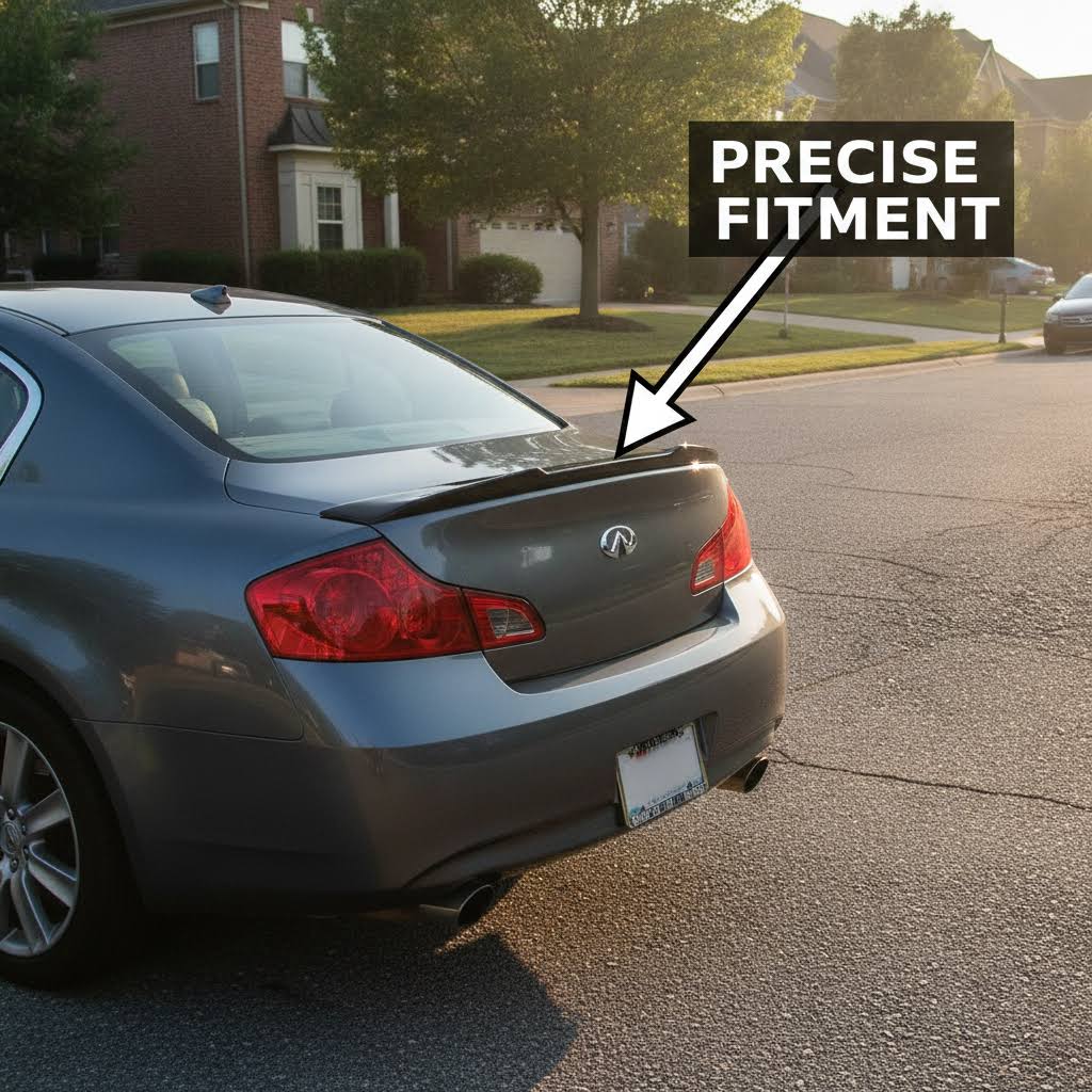 NINTE Highkick Rear Spoiler For 2007-2015 Infiniti G25 G35 G37 Q40 Sedan PSM Style - NINTE