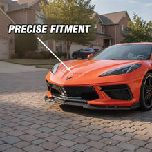 Load image into Gallery viewer, NINTE Front Bumper Lip Splitter Kit fit for 2020-2026 Chevy Corvette C8 Painted Gloss Black 3 Pieces Sport Style Without Logo - NINTE