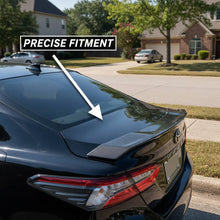 Cargar imagen en el visor de la galería, NINTE Rear Trunk Spoiler Wing Fit for Toyota Camry LE XLE SE XSE 2025-2026 Painted Gloss Black One Piece JDM R Style Highkick Without Logo - NINTE