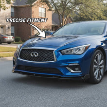 Load image into Gallery viewer, NINTE Front Lip For 2018–2024 Infiniti Q50 Base / LUXE 3PCS Front Bumper Lip Chin Spoiler Splitter - NINTE