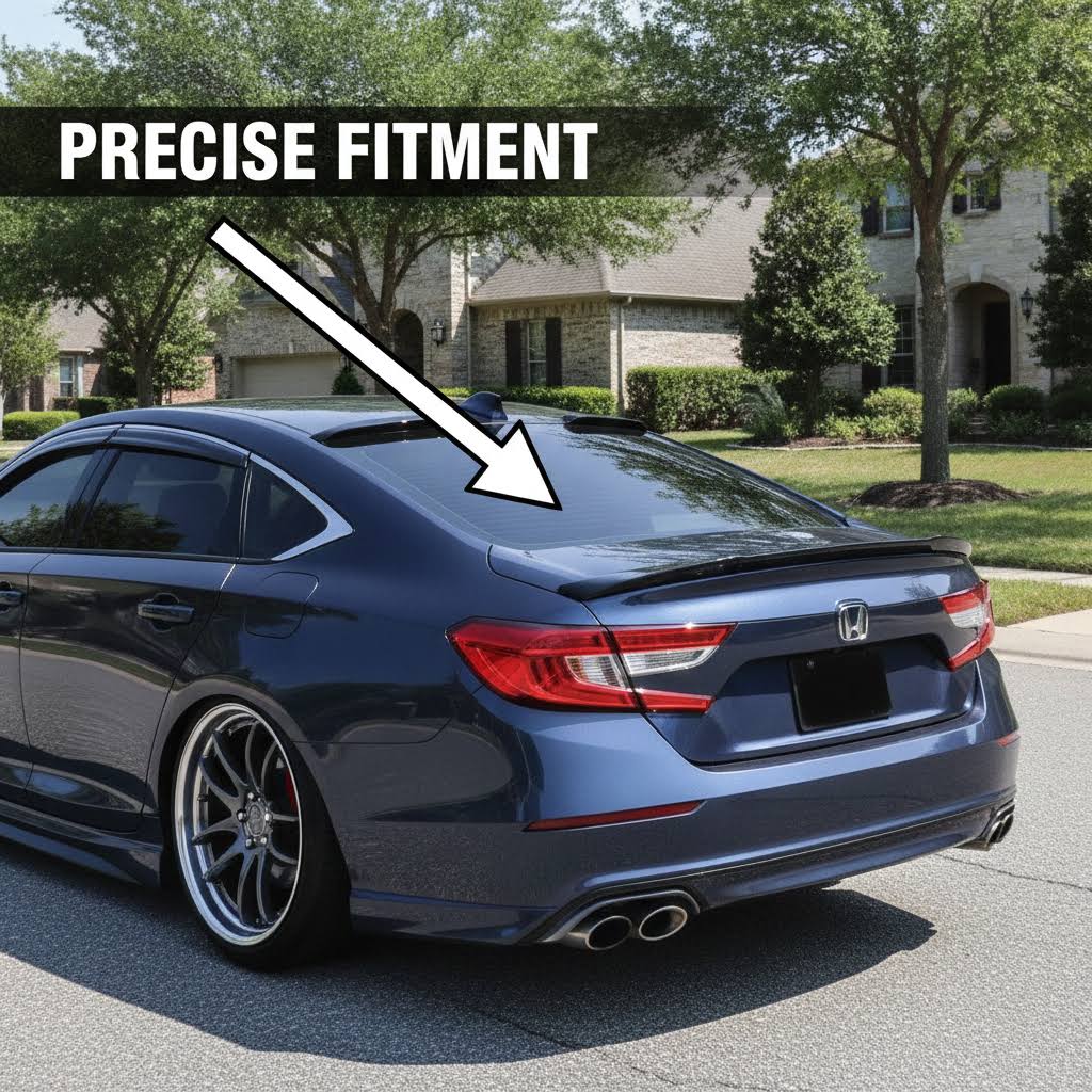 NINTE For 2023-2025 Honda Accord Rear Spoiler 11th Gen Accord Trunk Wing ABS R style
