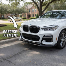 Cargar imagen en el visor de la galería, NINTE Front Bumper Lip Splitter Fit for BMW X3 X4 G01 G02 2018-2021 Painted Gloss Black One Piece GT Style Without Logo