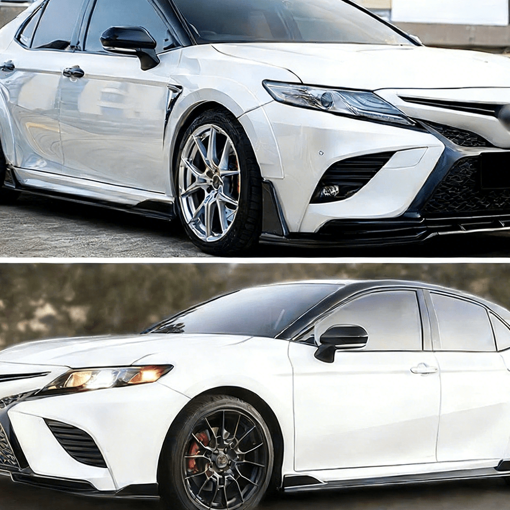 NINTE TRD Style Side Skirts For 2018 - 2024 Toyota 8th Gen Camry SE XSE - NINTE