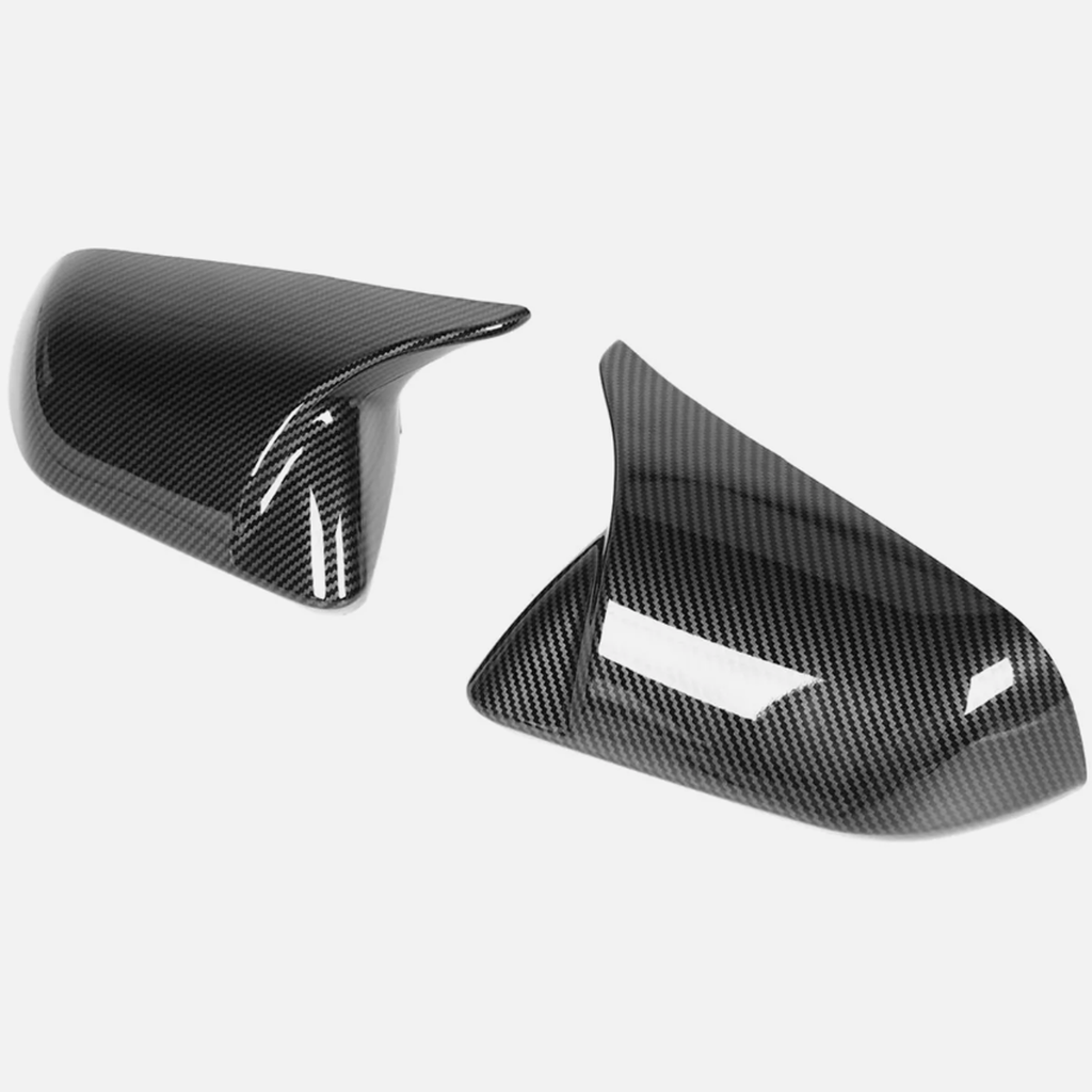 NINTE Side Mirror Covers For 2015-2024 MUSTANG W/O Led Signal M Style Real Carbon Fiber