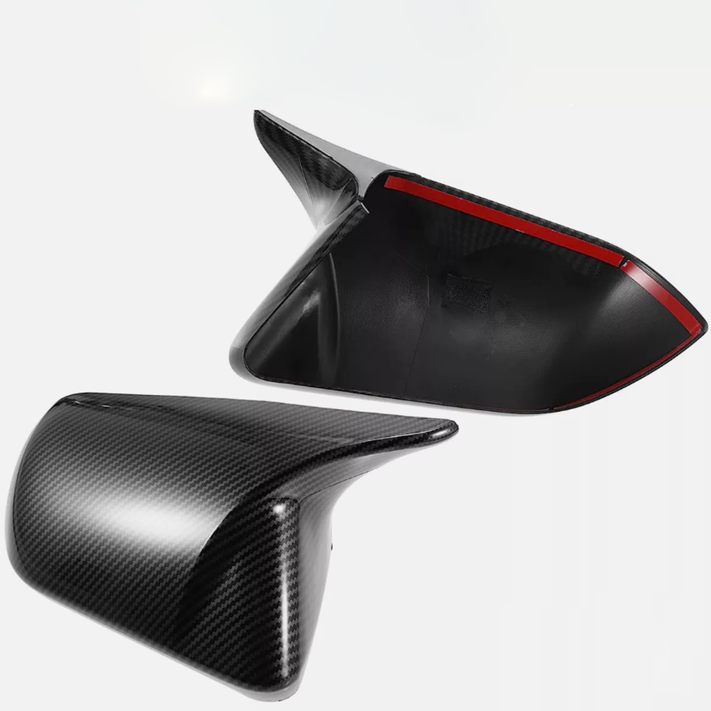 NINTE Side Mirror Covers For 2015-2024 MUSTANG W/O Led Signal M Style Real Carbon Fiber