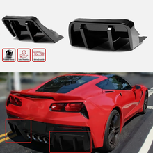 Cargar imagen en el visor de la galería, NINTE Rear Diffuser For 2014-2019 Corvette C7 Z06 STG 3 Big Fin Gloss Black Rear Bumper Diffuser Kit