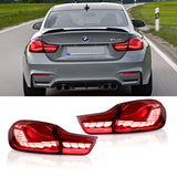NINTE Taillights For 2013-2019 BMW 4 Series F32 M4 F82 LED taillight Dynamic Turn Signal