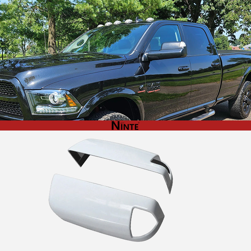 NINTE Mirror Cap For 2008-2022 Dodge Ram 1500 Tradesman 2500 3500 Top Half Chrome with Turning Signal