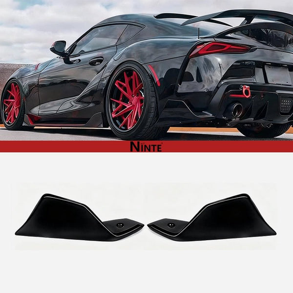 AG Style Gloss Black Rear Bumper Side Corner Aprons (Spats) For Toyota Supra A90 2020-2024