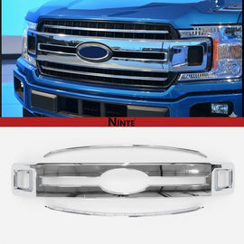 NINTE for 2018 - 2020 Ford F - 150 XL Chrome Grille Covers Trim 3pcs（NOT the Replacement） - NINTE