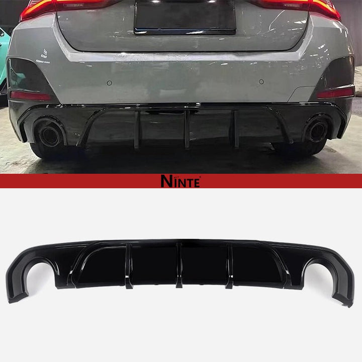 NINTE For 2022 - 2024 BMW 4 Series Gran Coupe G26 i4 M - Sport Rear Diffuser ABS Rear lip - NINTE