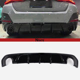 NINTE For 2022-2024 BMW 4 Series Gran Coupe G26 i4 M-Sport Rear Diffuser ABS Rear lip