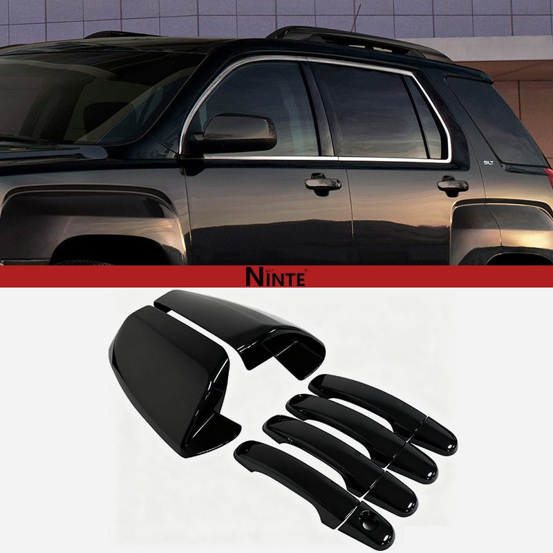 NINTE Mirror Caps & Door Handle Covers For 2010 - 2017 Chevy Equinox & GMC Terrain - NINTE