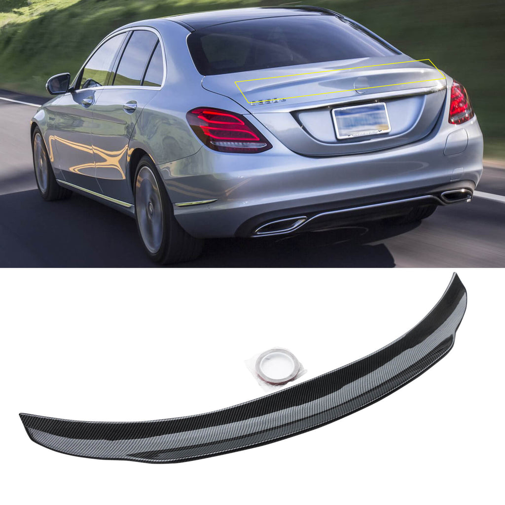 NINTE Rear Spoiler For 2015-2020 Mercedes Benz W205 C Class 4DR Sedan ...