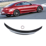 NINTE For 2017-2021 Mercedes Benz W205 2DR Coupe Rear Spoiler Trunk Wing ABS PSM Style