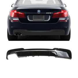 NINTE For 2011 - 2016 BMW 5 Series F10 M Performance 520i 528i Single Outlet Exhaust Rear Diffuser Rear Lip MP Style ABS Painted - NINTE