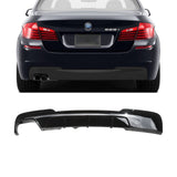 NINTE For 2011-2016 BMW 5 Series F10 M Performance Rear Diffuser 520i 528i Single Outlet Exhaust ABS Painted MP Style Rear Lip