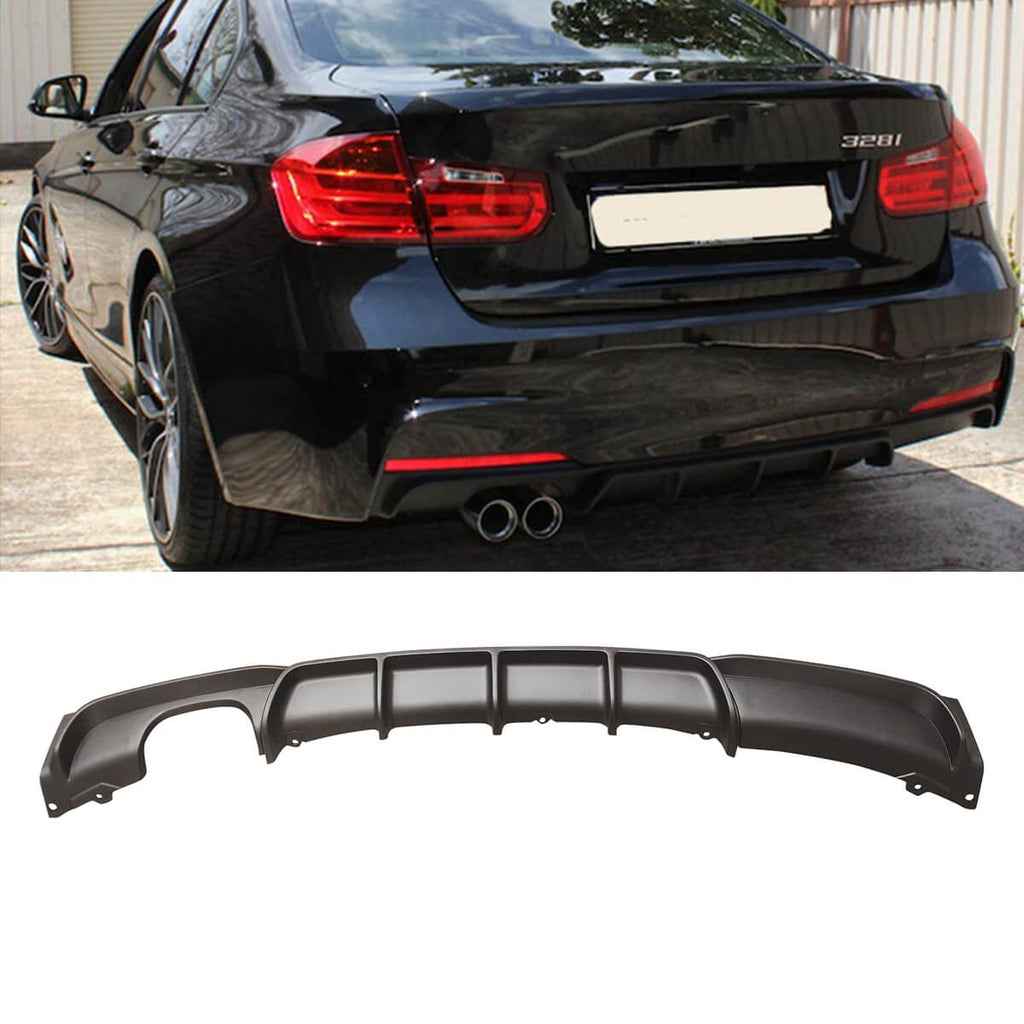 F30 Rear Diffusser NINTE Rear Diffuser For 2012-2019 BMW F30 F31 M Sport Bumper 320i 328i ...