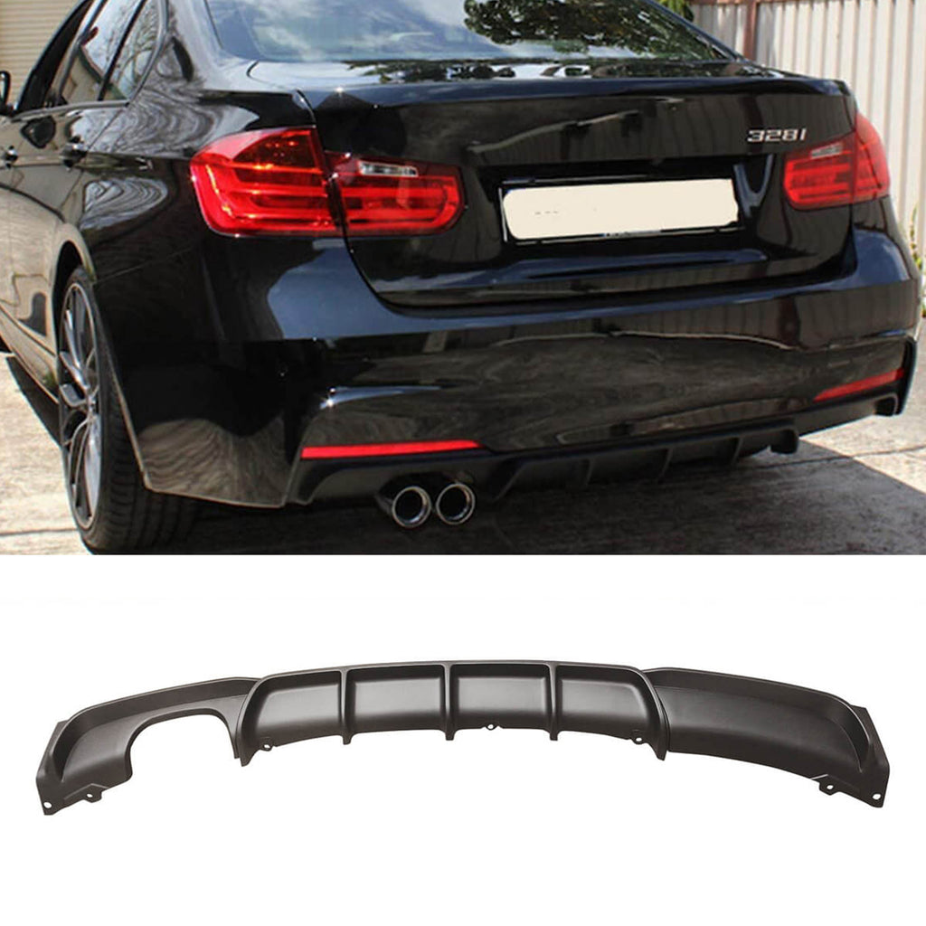 NINTE Rear Diffuser For 2012-2019 BMW F30 F31 M Sport Bumper 320i 328i Only Fit M Sport Model