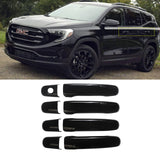 NINTE Door Handle Covers for 2011-2018 GMC Terrain Chevy Equinox Traverse with 1 Keyhole