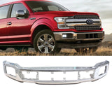 NINTE  For 2018 2019 2020 Ford F-150 Pickup Truck w/Fog Lights Hole Front Bumper Face Bar