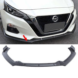 NINTE Front Lip for 2019-2023 Nissan Altima 3 PCS ABS Front Bumper Chin Splitter