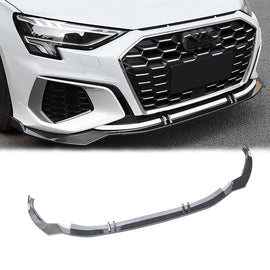 NINTE For 2022 - 2024 8Y Gen. Audi A3 S - Line S3 Sedan Front Lip ABS Painted Lower Bumper Splitter - NINTE