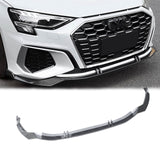 NINTE For 2022-2024 8Y Gen. Audi A3 S-Line S3 Sedan Front Lip ABS Painted Lower Bumper Splitter