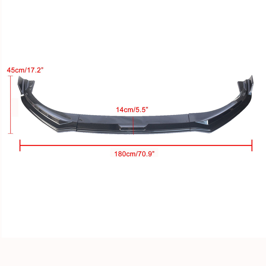 NINTE Front Lip For 2021 2022 2023 Ford Mustang Mach-E Dimension