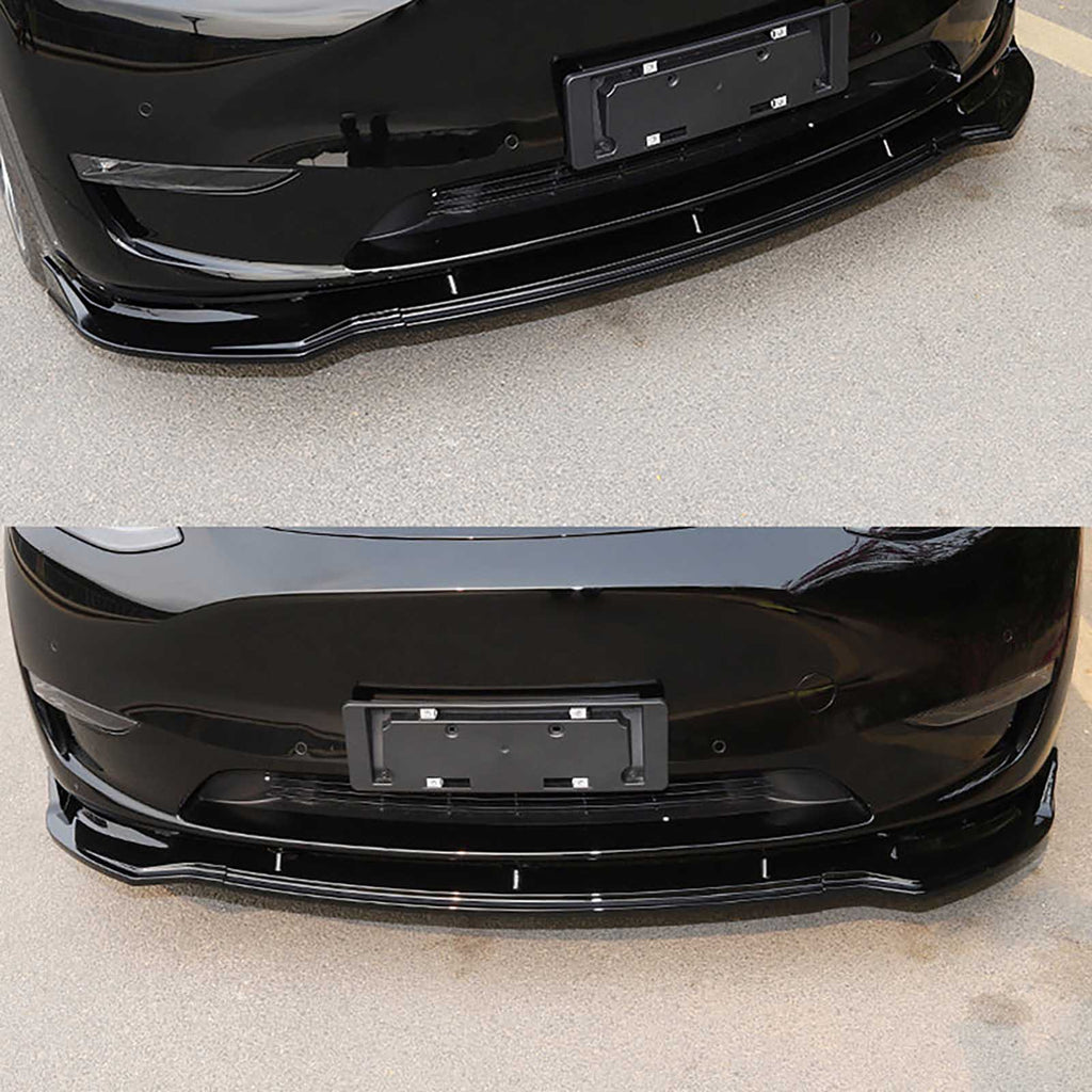 NINTE Front Bumper Lip For 2020-2024 Tesla Model Y Front Lower Chin Splitter