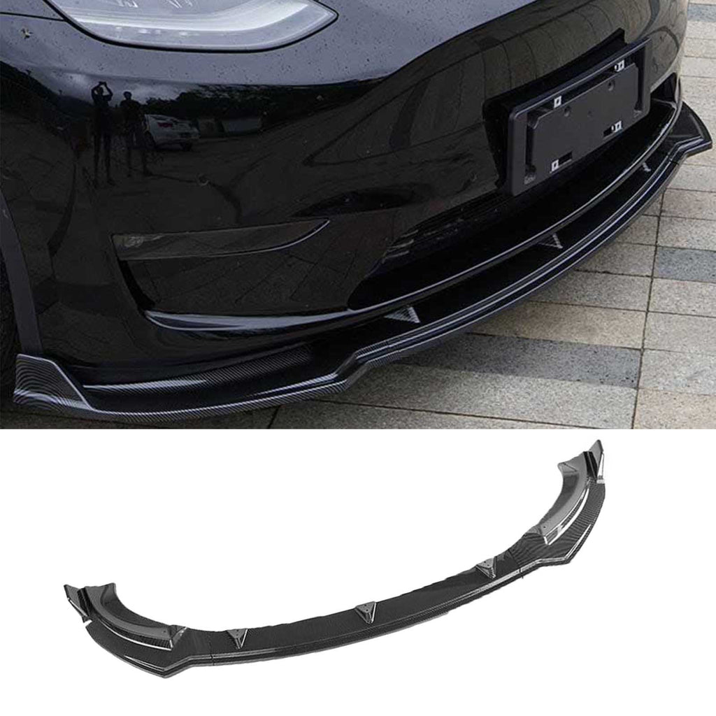 NINTE Front Bumper Lip For 2020-2024 Tesla Model Y Front Lower Chin Splitter