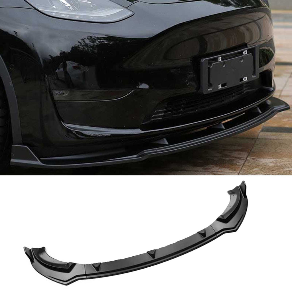 NINTE Front Bumper Lip For 2020-2024 Tesla Model Y Front Lower Chin Splitter