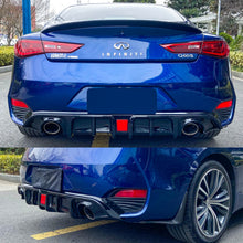 Load image into Gallery viewer, NINTE Gloss Black Rear Diffuser for 2017-2022 Infiniti Q60