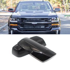 NINTE Mirror Caps For 2014 - 2020 Chevrolet Silverado 1500 GMC Sierra 1500 Top Half Covers - NINTE