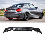 NINTE Rear Diffuser For BMW 2014-2021 F22 2 Series M Performance ABS Rear Bumper Lip