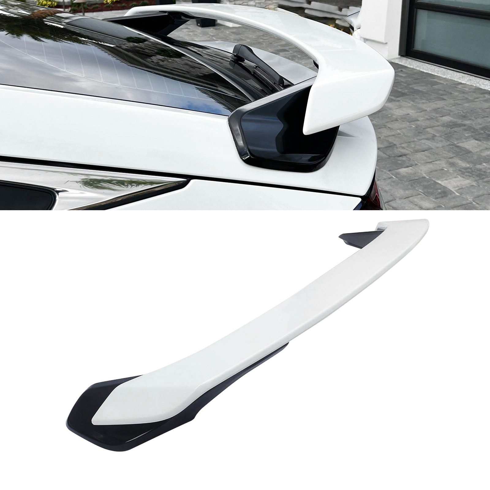 NINTE Rear Spoiler For 2022-2024 11th Gen Honda Civic Hatchback ABS Painted Trunk Spoiler Rear Wing HPD Style