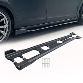 NINTE For 2018 - 2022 Honda Accord Side Skirts Side Bottom Extension Lips ABS Matte Black - NINTE