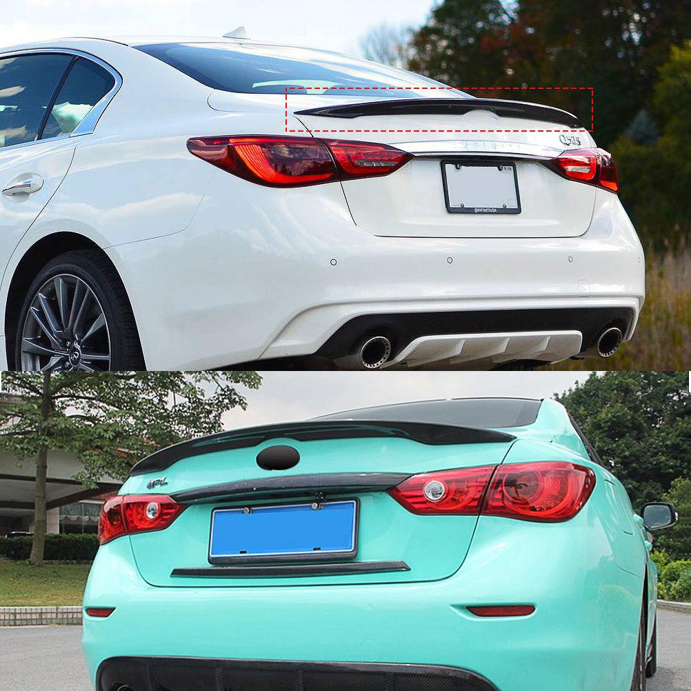 NINTE For 2014-2024 Infiniti Q50 JDM Style Rear Spoiler Trunk Wing ABS
