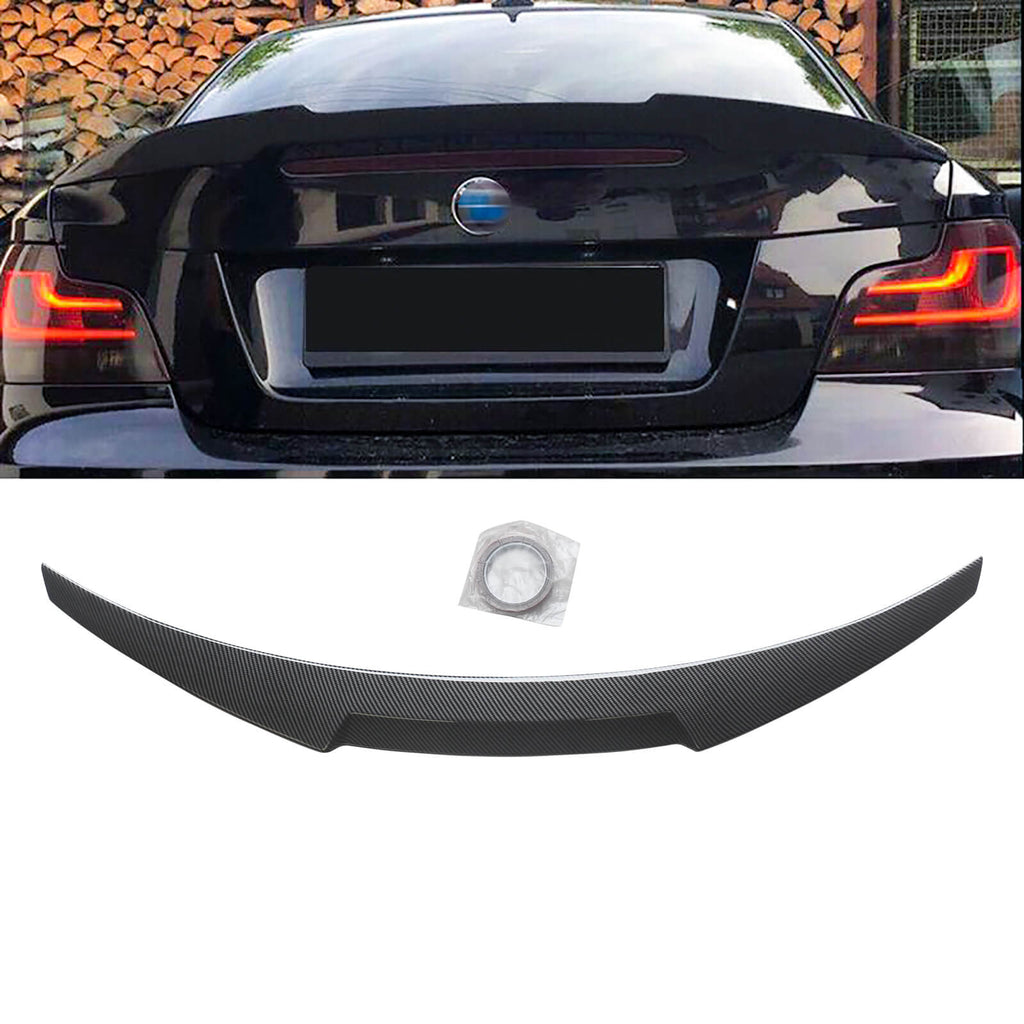 NINTE Rear Spoiler For BMW 1 Series E82 carbon fiber look