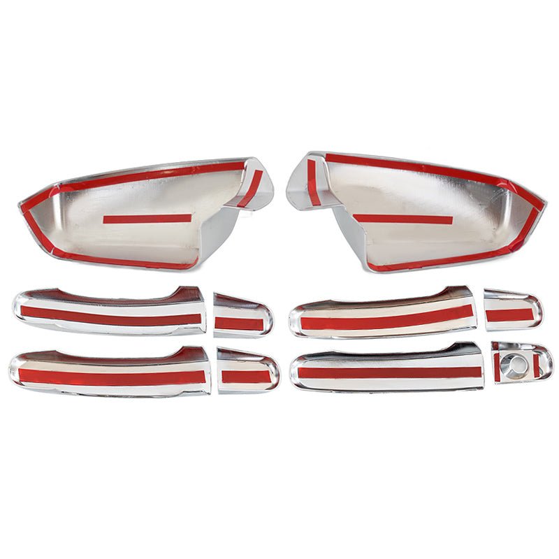 NINTE Mirror Caps & Door Handle Covers For 2010 - 2017 Chevy Equinox & GMC Terrain - NINTE