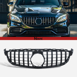 NINTE Grille For 2015 - 2018 Mercedes Benz W205 C63 C63s AMGs GTR Look Mesh - NINTE