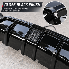 NINTE Rear Bumper Diffuser Splitter Fit for 2019-2022 BMW 3 Series G20 G21 G28 M Sport Painted Gloss Black One Piece Sport Style with Red LED Brake Light