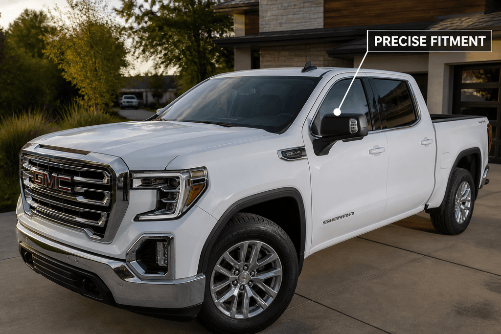 NINTE Top Half Mirror Covers For 2019-2026 Chevy Silverado&GMC Sierra 1500 - NINTE